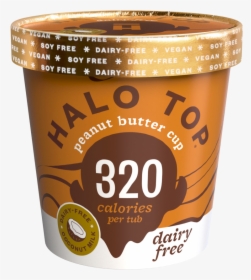 Ht19 Eu Packshot Peanutbuttercup Front - Halo Top Peanut Butter Cup Dairy Free, HD Png Download, Free Download