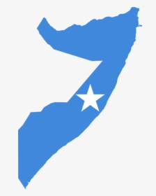 Banner Royalty Free Stock Africa Svg Shape - Somalia Map With Flag, HD Png Download, Free Download