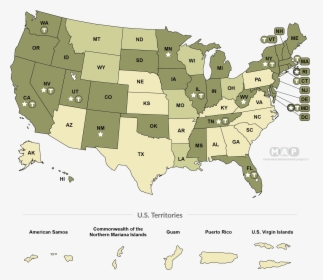United States Map - Minimum Wage In Kansas 2019, HD Png Download, Free Download