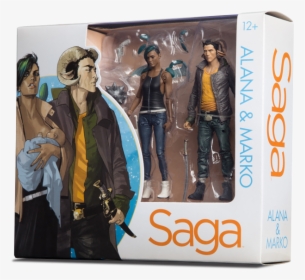 Saga Alana And Marko Action Figures 2-pack - Saga Comic Book Action Figures, HD Png Download, Free Download