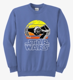 Star Wars Vintage Tie Fighter Youth Crewneck Sweatshirt - Sweatshirt, HD Png Download, Free Download