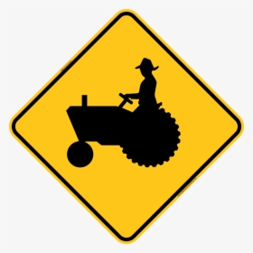 Transparent Railroad Crossing Sign Clipart - Tractor Road Sign, HD Png Download, Free Download