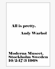 Andy Warhol Moderna Museet, HD Png Download, Free Download