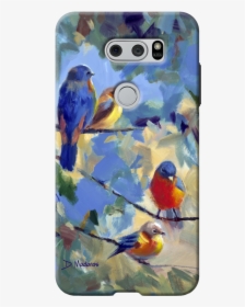 Five Birds Phone Case For Iphone Samsung Google Or - Scene Art Many Birds Together, HD Png Download, Free Download