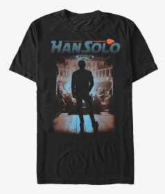 Silhouette Han Solo Star Wars T-shirt - T-shirt, HD Png Download, Free Download