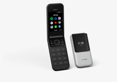Nokia 2720 Flip Emotional Black Grey Ss Nographicbg - Nokia 2720 Flip 2019, HD Png Download, Free Download