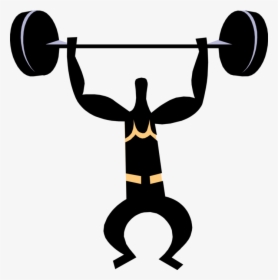 Athlete Vector Weightlifting - Barbell Potential Energy, HD Png Download, Free Download