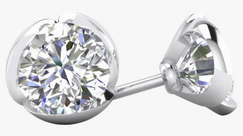 Daily Deal 1 Carat Diamond Stud 18k White Gold Earrings - Earrings, HD Png Download, Free Download