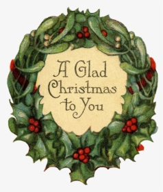 Download Vintage Christmas Wreath Vector Hd Png Download Kindpng