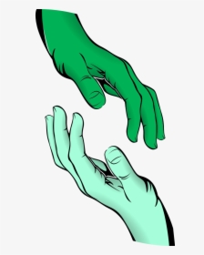 Vector Clip Art - Hands Reaching Out Png, Transparent Png, Free Download