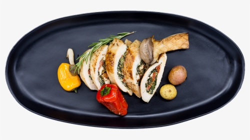 8oz Chicken Breast Stuffed-food - Stuffed Chicken Chicken Fine Dining Plating, HD Png Download, Free Download