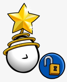 Club Penguin Wiki - Cartoon Christmas Tree Topper, HD Png Download, Free Download