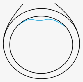 How To Draw A Diamond Ring - Drawing Diamond On A Ring, HD Png Download, Free Download