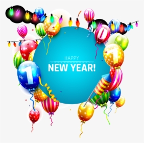 Balloon Christmas Greeting Card New Year - Happy New Years Vectors Png, Transparent Png, Free Download