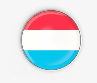 Oval Metal Frame Buttons Png - Luxembourg Round Flag, Transparent Png, Free Download