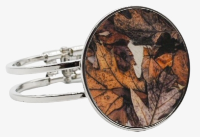 Leaf Collage Statement Bracelet"  Class= - Titanium Ring, HD Png Download, Free Download