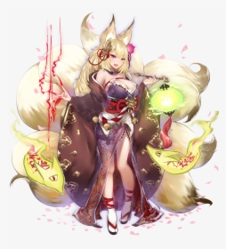 Nine Tailed Fox Girl Anime, HD Png Download, Free Download