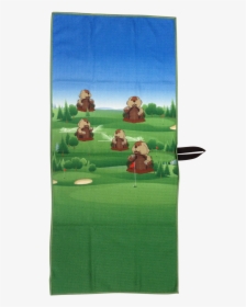 Dancing Gopher Waffle Golf Towel By Readygolf - Grass, HD Png Download, Free Download