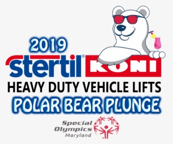 2019 Polar Bear Plunge Tshirt - Cartoon, HD Png Download, Free Download