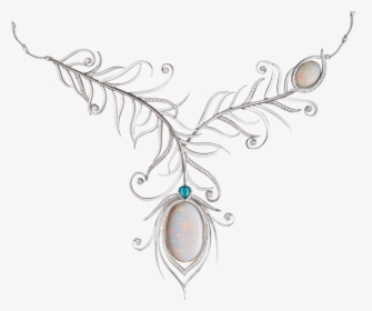 Necklace , Png Download - Peacock Feather Charm Uk, Transparent Png, Free Download
