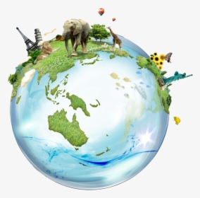 Travel Globe Png Pic - Travel World Flag Png, Transparent Png, Free Download