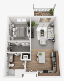 The Spruce, 1bd 1ba Floor Plan - Spruce House Plans, HD Png Download, Free Download