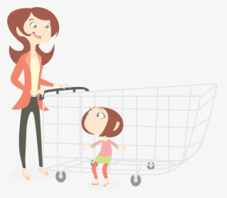 Mom - Mom Shopping Clipart, HD Png Download, Free Download