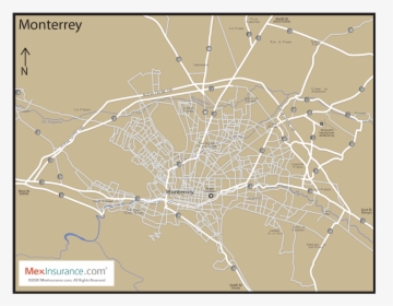 Monterrey Map - Atlas, HD Png Download, Free Download