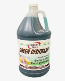Janitors Finest® Green Lemon Scented Dish Wash - Bottle, HD Png Download, Free Download