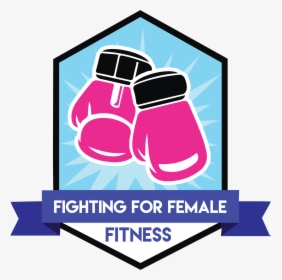 Fighting For Female Fitness Logo - Hanging Boxing Gloves Vector, HD Png Download, Free Download