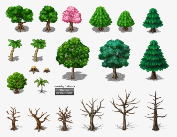 Pine Tree Pixel Art, HD Png Download, Free Download