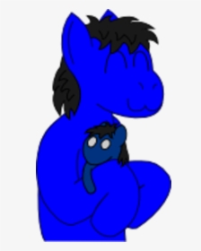 Blue Black Mammal Vertebrate Cobalt Blue Horse Like - Cartoon, HD Png Download, Free Download