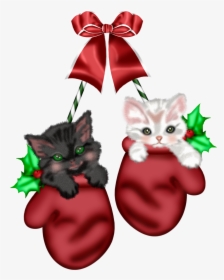 Mis Laminas Para Decoupage - Christmas Stocking Kitten Clipart, HD Png Download, Free Download