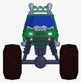 Monster Truck Cartoon Png Clipart Picture Front View - Monster Truck Front View Clipart, Transparent Png, Free Download