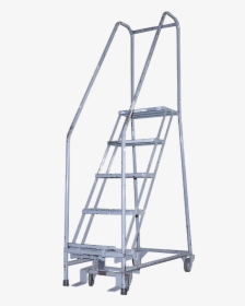 Used Cotterman 5-step Rolling Ladder - Stairs, HD Png Download, Free Download