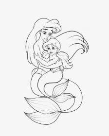 Coloring Page Coloring Page Pages Ariel Little Mermaid - Little Mermaid Melody Coloring Pages, HD Png Download, Free Download