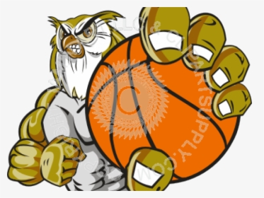 Basketball Clipart Owl - Wolf Basketball, HD Png Download, Free Download