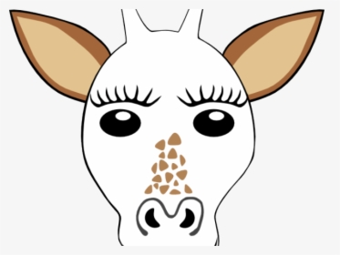Ear Clipart Giraffe - Giraffe Head Coloring Sheet, HD Png Download, Free Download