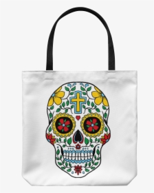 Sugar Skull Tote Bag - Cool Sugar Skull Designs, HD Png Download, Free Download