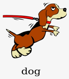Sad Dog Clipart Clip Art Black And White Download Dog - Dog Straining On Leash, HD Png Download, Free Download