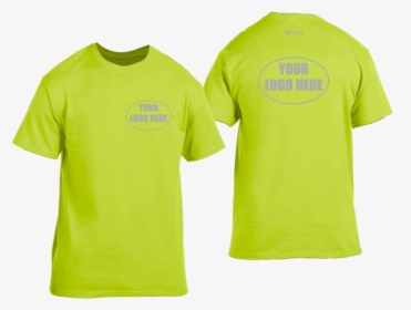 High Visibility Short Sleeve Shirt With Reflective - Active Shirt, HD Png Download, Free Download