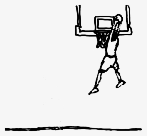 Coloring Dunking Cool Sports Drawings Png Coloring - Slam Dunk, Transparent Png, Free Download