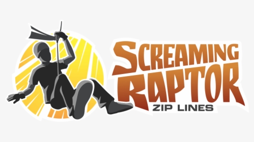 Screaming Raptor - Zip Line Logo Png, Transparent Png, Free Download