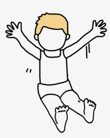 Black And White Boy Sliding, HD Png Download, Free Download
