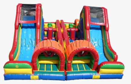 #jumphouse #waterslide #bounce #house #blowup #freetoedit - Obstacle Course Water Slide Rental, HD Png Download, Free Download