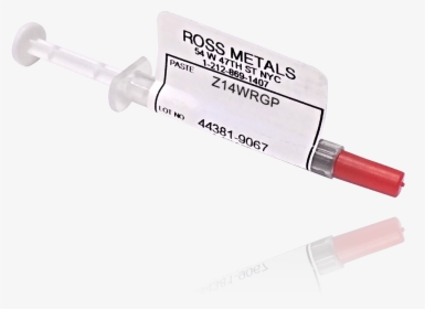 14k / 14 White Gold Easy Paste Solder - Syringe, HD Png Download, Free Download