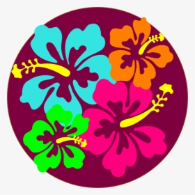 Hibiscus Clip Art At Clker - Hawaiian Flower White Png, Transparent Png, Free Download