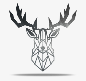 Geometric Deer Metal Wall Art - Deer Metal Wall Art, HD Png Download, Free Download