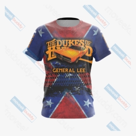 The Dukes Of Hazzard General Lee Unisex 3d T-shirt - Active Shirt, HD Png Download, Free Download