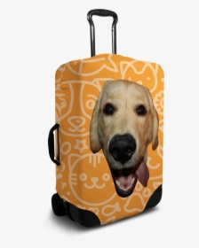 Custom Orange Luggage Cover With Personalized Dog Face"  - Sushi Suitcase Cover, HD Png Download, Free Download